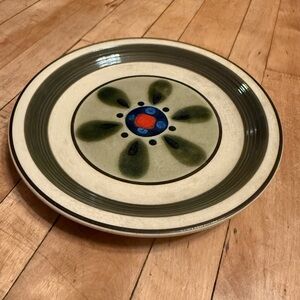 Set of 2 Vintage Japanese Stoneware Plates